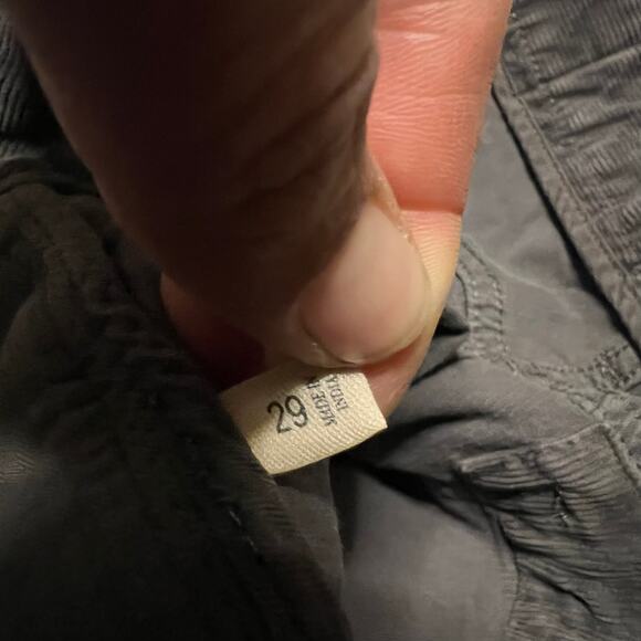 Faherty Pants Mens 29 Gray Corduroy Cord Organic Cotton Blend (31x31) - Picture 8 of 12